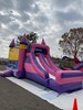Girl bounce house dry with 2 slides