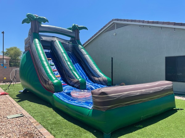 16ft inflatable tropical water slide rentals